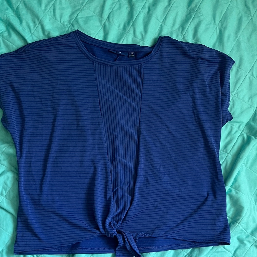 Apt. 9 Navy Blue Short Sleeve Top